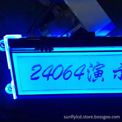 Graphics LCD Display, 240 x 64 Dots Resolution with Touch Screen